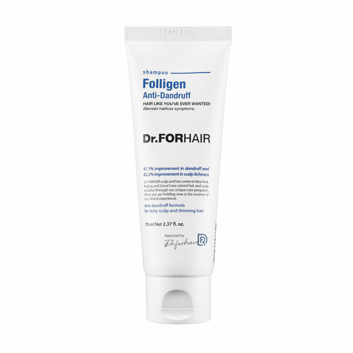 Шампунь для волос против перхоти Folligen Anti-dandruff Shampoo Dr For Hair 70 мл 982₽