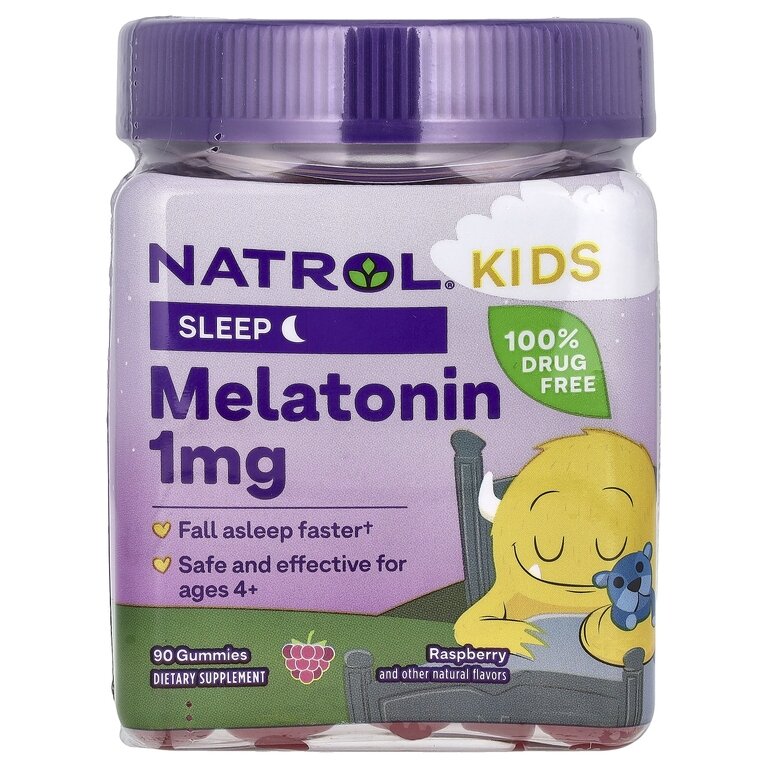 Natrol, Sleep Kids, 60 пастилок для сна и восстановления,