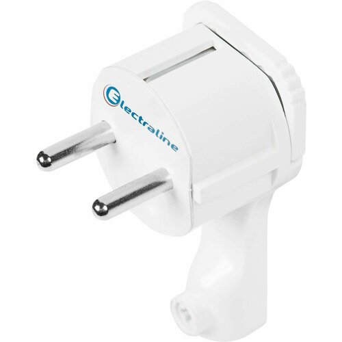 Вилка с заземлением за шкаф цвет белый 1528₽