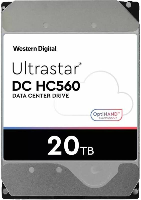 Внутренний HDD диск WD Ultrastar DC HC560 20TB, SAS, 3.5" (WUH722020BL5204)