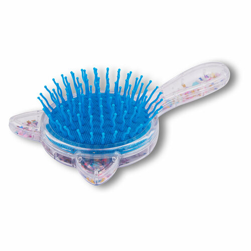 ZEBOРасческа-кошка массажная детская для волос с ручкой с пайетками 475₽