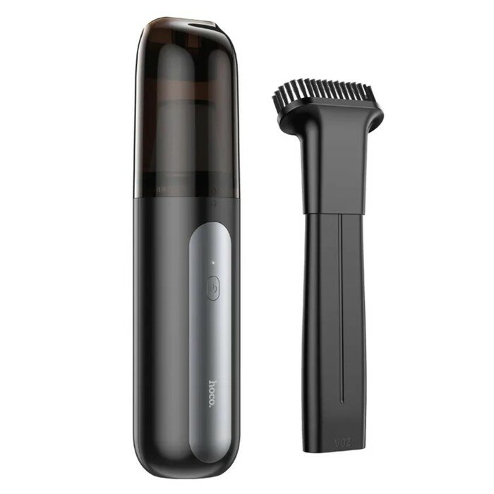 Портативный автомобильный пылесос Hoco ZP1, 4000 мАч, 55 Вт, 120 мл, чёрно - серый 9881794