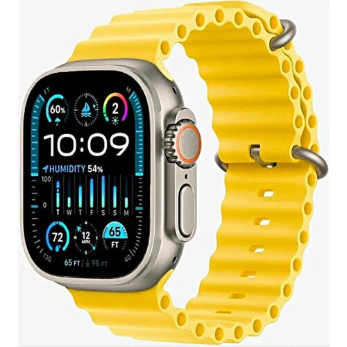 Cмарт часы - телефон HK ULTRAONE Умные часы iOS Android Bluetooth Звонки Уведомления желтые 784000₽