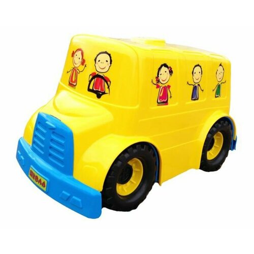 Игрушечная машинка для детей Автобус, 3 шт.