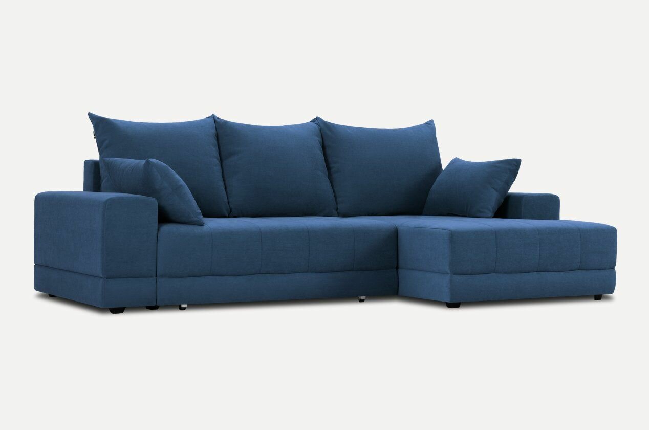 Диван угловой Дарол Velvet Navy Blue
