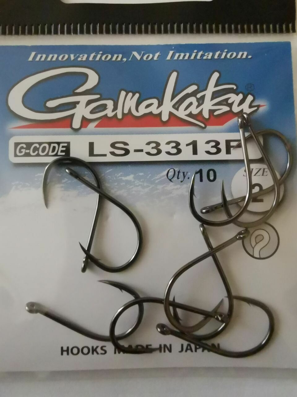 Крючок рыболовный Gamakatsu LS-3313F, размер 2, (10шт)