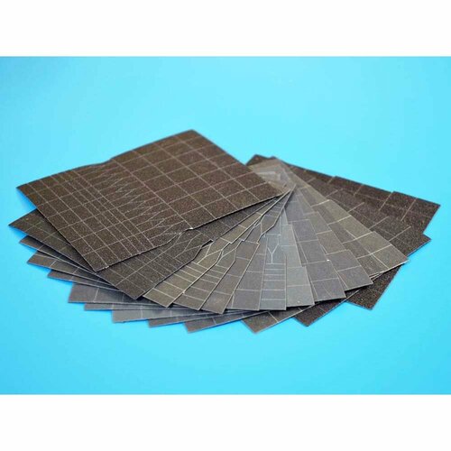 Набор шлифбумаги от #180 до #1200 для миниатюрной линейной шлифмашинки (14 шт), вариант 2, Dspiae (Китай)