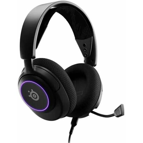Гарнитура игровая SteelSeries Arctis Nova 3 для компьютера и игровых консолей накладные проводные черный 61631 13599₽