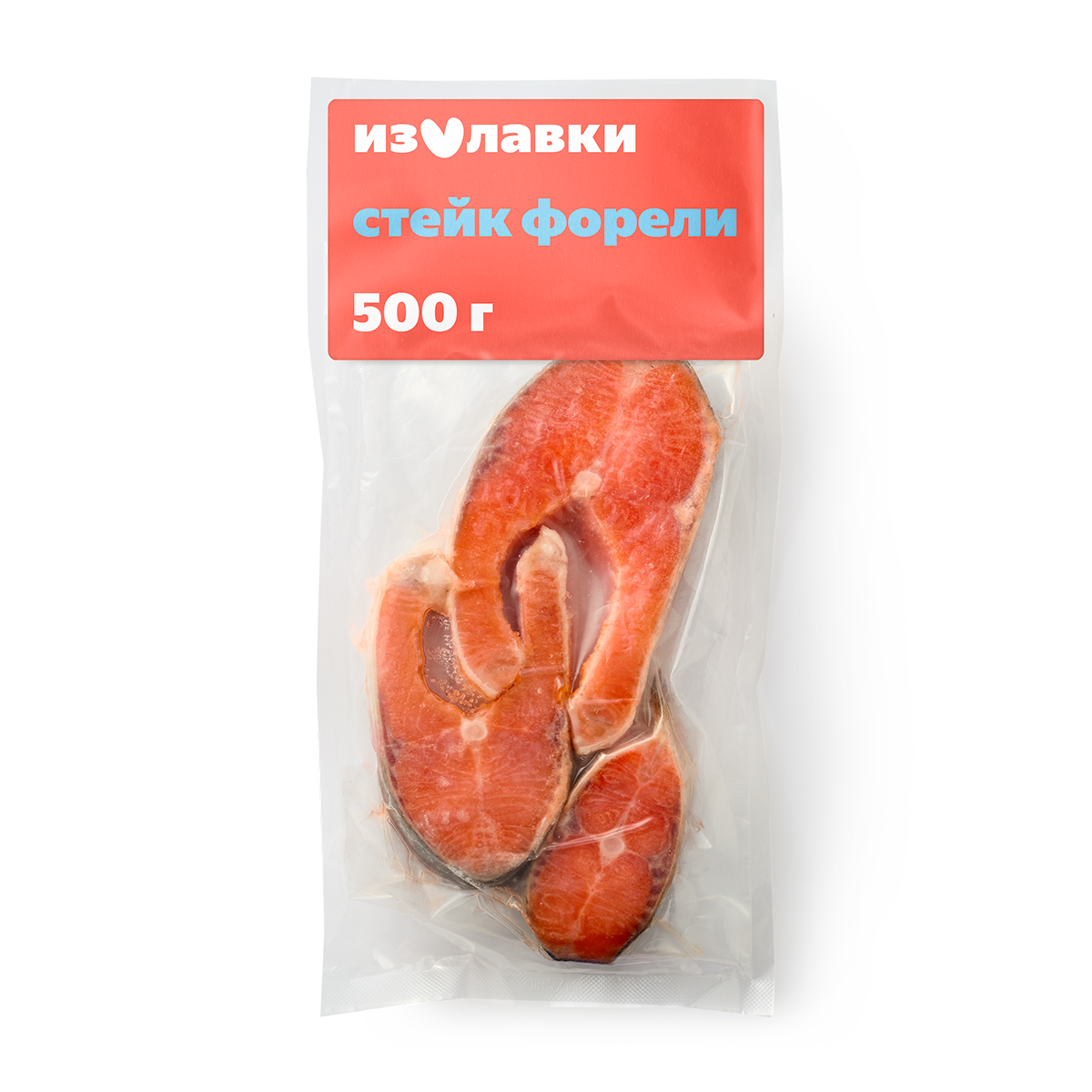 Стейк форели «Из Лавки», замороженный, 500 грамм, вакуумная упаковка