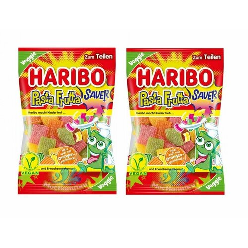 фото Мармелад жевательный haribo pasta frutta sauer / харибо кислая фруктовая паста, 2 шт по 160 гр. (германия)