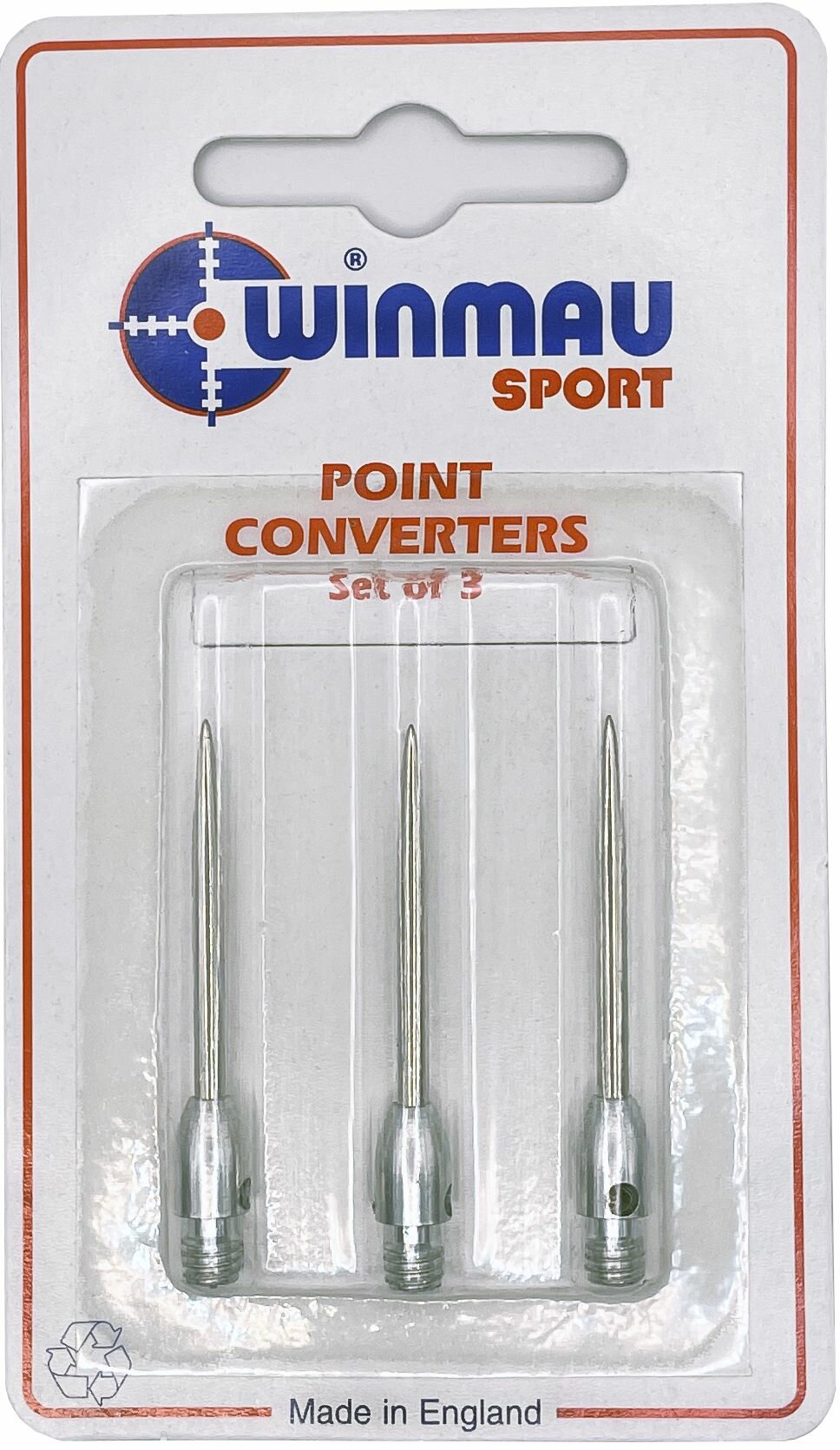 Сменные иглы Winmau Point Converters Aluminium. С Softip на Steeltip. Серебристые иглы.