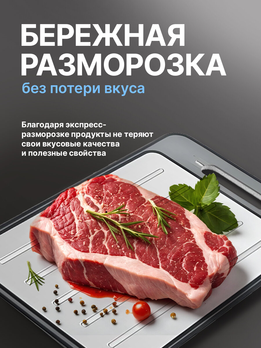 Доска разделочная Conflate, для разморозки продуктов, точилка для ножа, измельчитель для чеснока, нарезка — фото 1