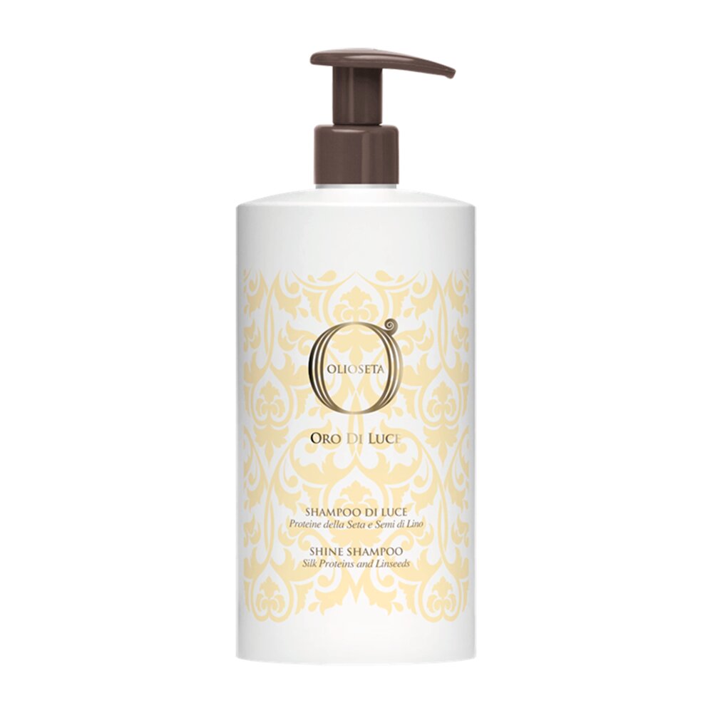 Шампунь Barex Olioseta Oro Di Luce Olioseta Oro Di Luce Shine Shampoo, Шампунь-блеск с протеинами шёлка и семенем льна, 750 мл