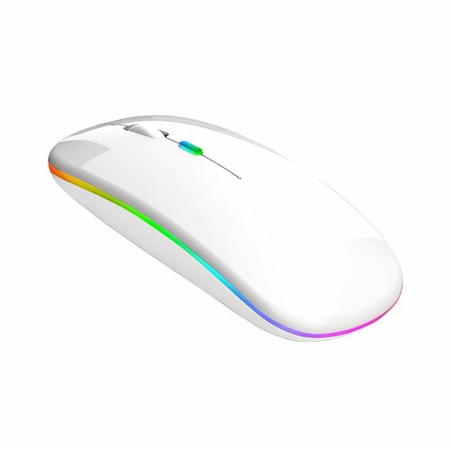 Беспроводная компьютерная мышь для компьютера ноутбука пк и макбука с поддержкой Bluetooth с встроенным аккумулятором с бесшумными кнопками в ультратонком дизайне 650₽