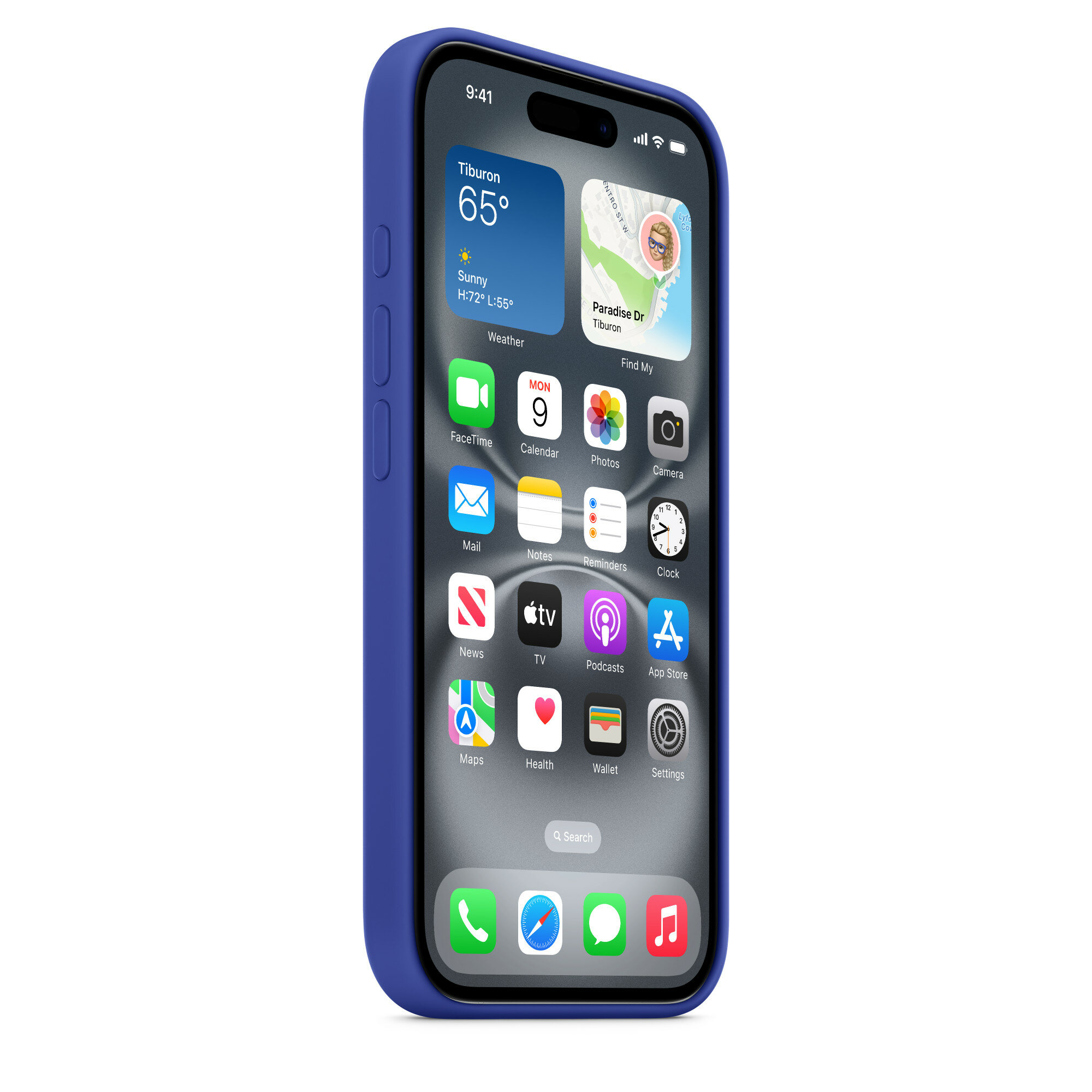Чехол силиконовый MagSafe для iPhone 16 Plus Ultramarine, Silicone case MagSafe для айфон 16 Плюс - Ультрамариновый — фото 1