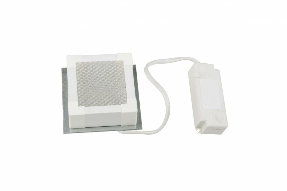 Светодиодный потолочный встраиваемый светильник Uniel ULP-1010 7W 4000К IP40 GRILYATO WHITE UL-00007426