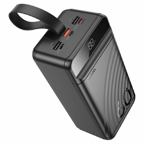 Повербанк внешний аккумулятор Hoco J123C 60000mAh 225WPD20W 3USB 30A с LED-дисплеем фонарем цвет Черный 399000₽