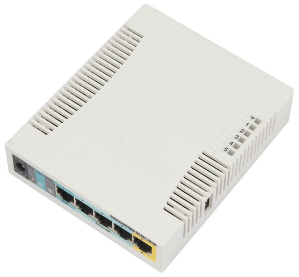 Wi-Fi роутер MikroTik RB951Ui-2HnD RU, белый