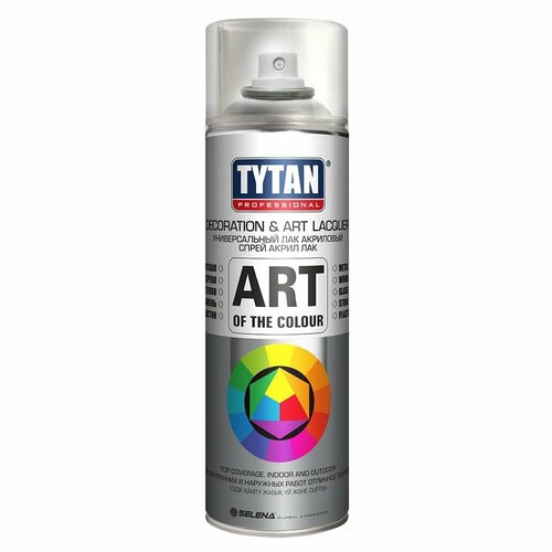 Лак аэрозоль Tytan art глянцевый 400 мл 436₽