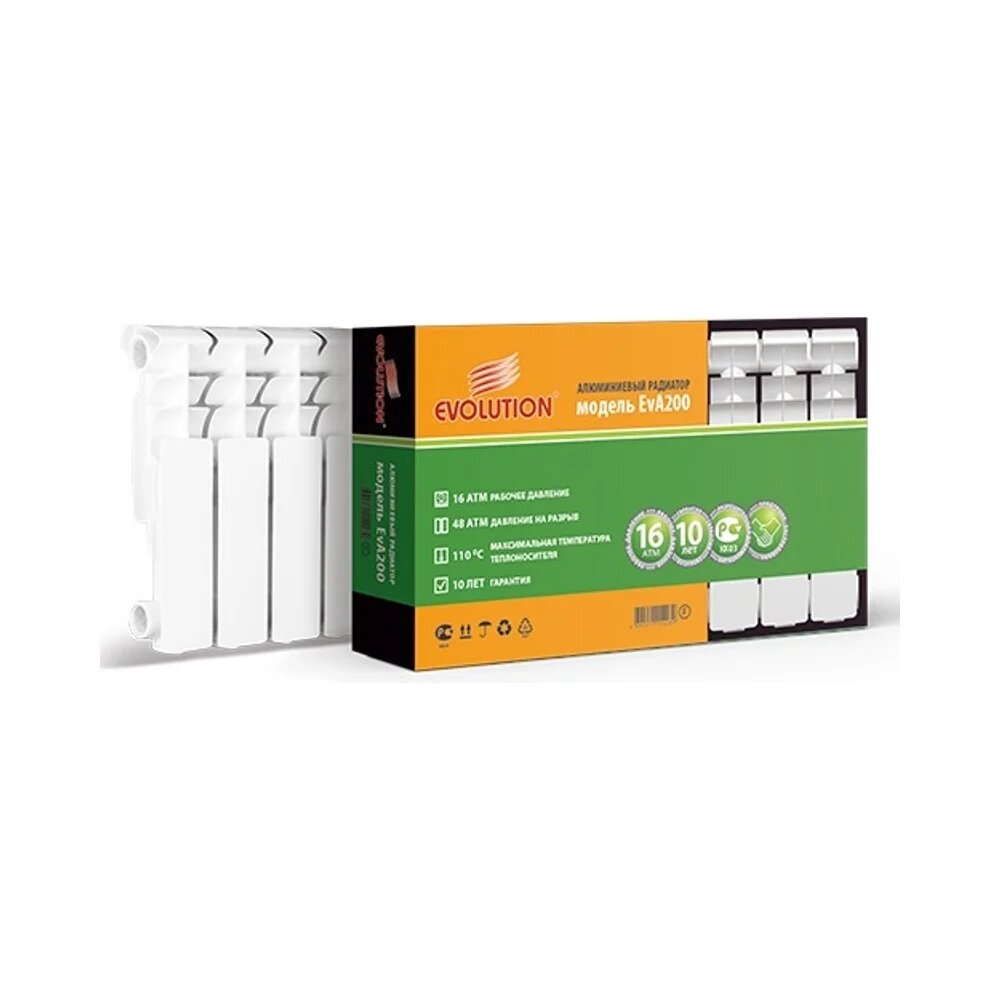 EVOLUTION Радиатор алюминиевый EvA 200 12 секций 008050312
