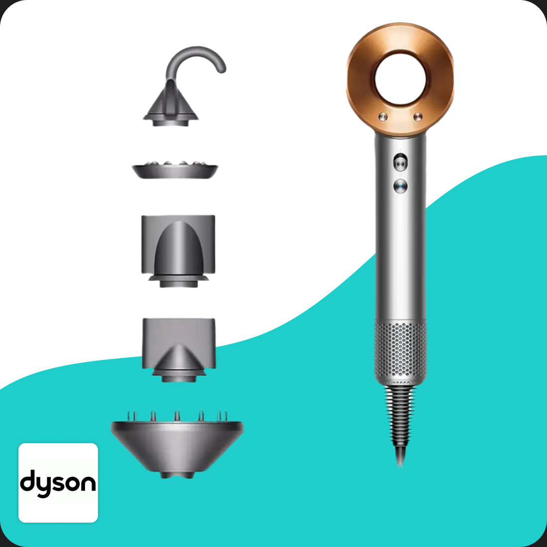 Dyson Supersonic HD08 Nickel/Copper (IN)