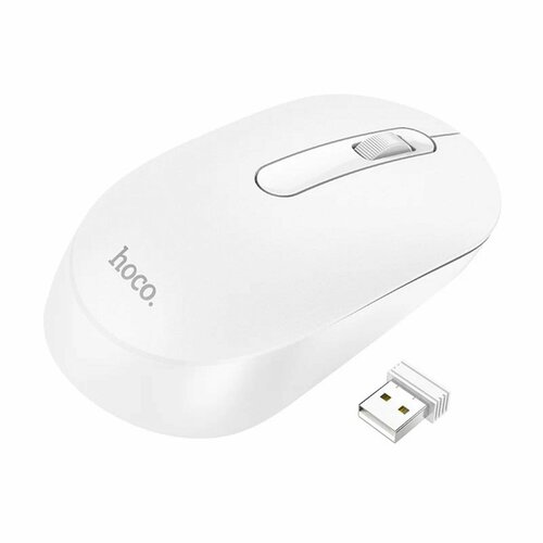 Компьютерная мышь беспроводная Hoco GM14 Platinum 24G business White 680₽