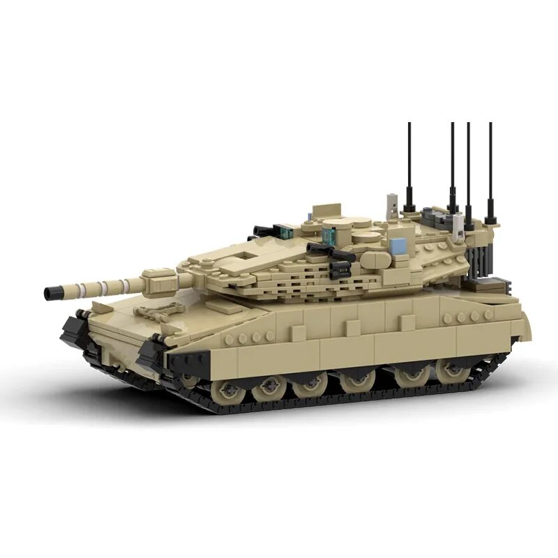 Лидер продаж, военный 2 мировая война, Леопардовый 2 танк Merkava MK4, строительные блоки, армейский солдат, оружие, панцер, тяжелые танки, городские блоки, Детские Взрослые, mk4, Унисекс
