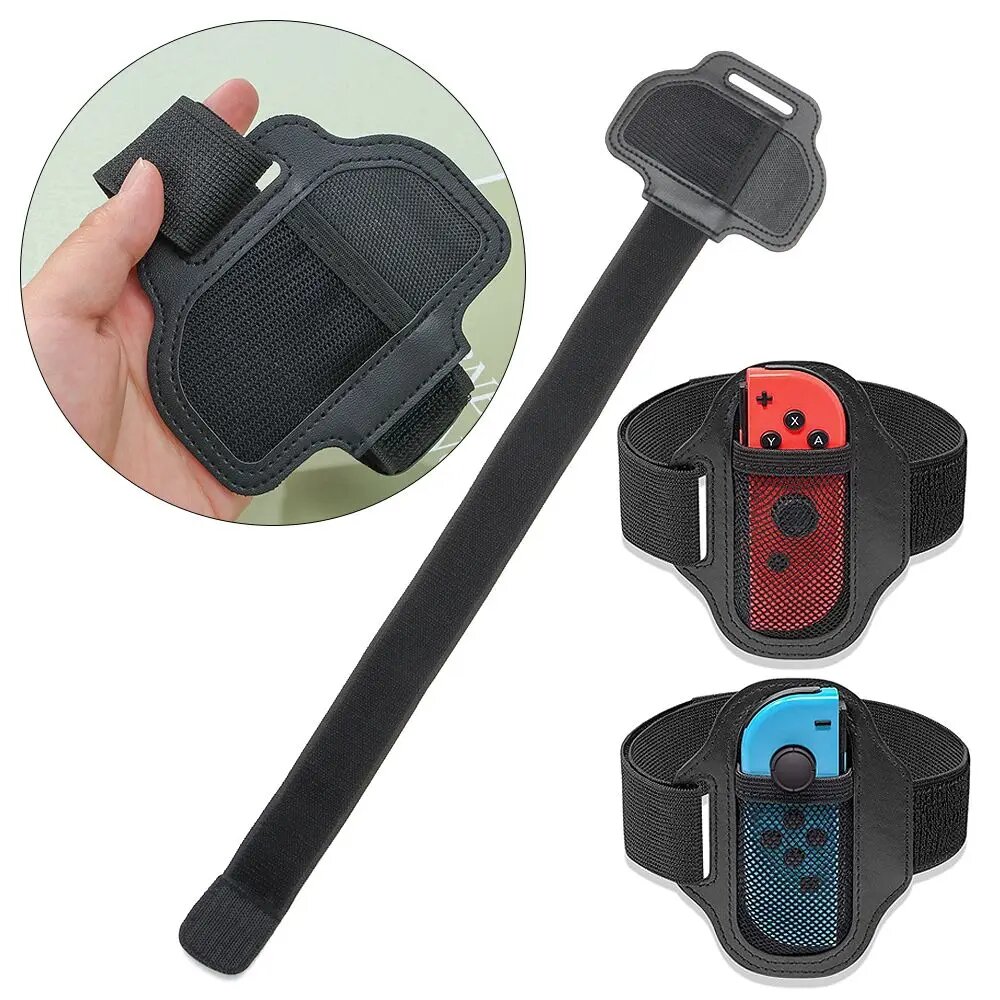 Adjustable Leg Strap Sports Breathable Elastic Band For Nintendo Switch Joycon Ring Fit Game Handle Holder Games Accessories, 1PC — фото 1