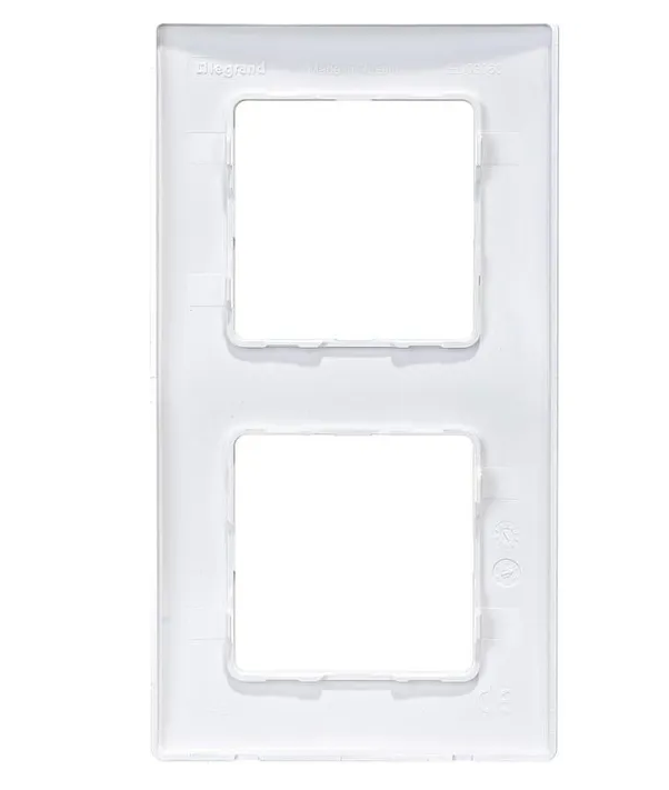 672502 ETIKA Рамка 2 поста БЕЛ — фото 1