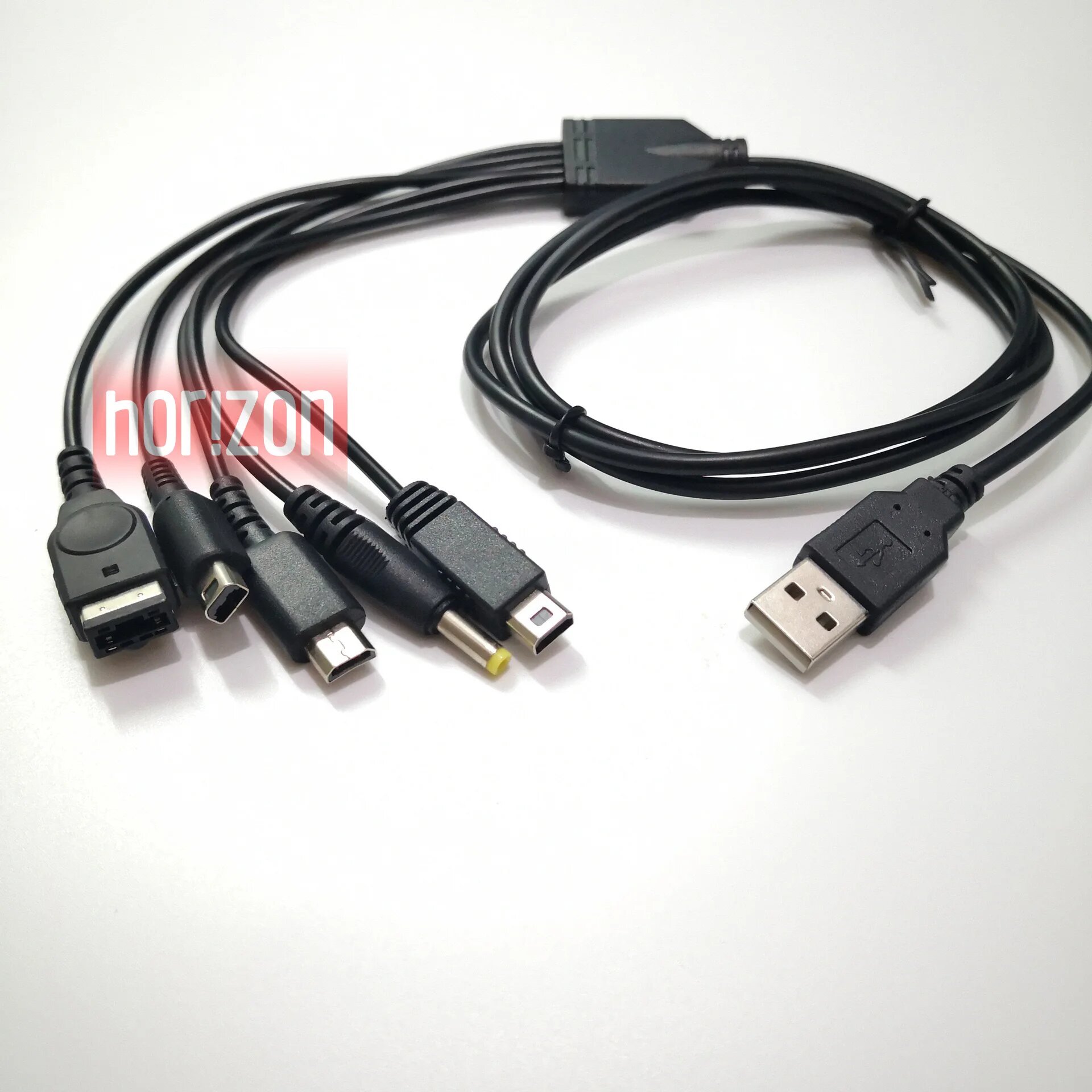 Многофункциональный USB-кабель для зарядки и передачи данных для GBASP SP/3DS/NDSLITE/WII U/PSP 1,2 м, Светло-голубой