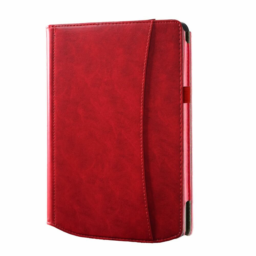 Противоударный Чехол-обложка для электронной книги pocketbook InkPad X /Универсальный Чехол книжка для pocketbook PB1040, экокожа, Красный