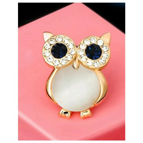 Брошь Kazan Trade, кристалл, стразы, черный, желтый