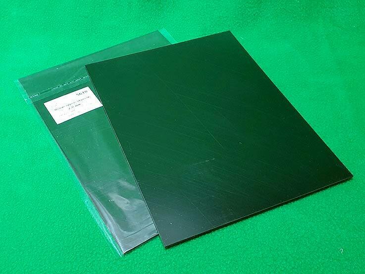 Полистирол листовой черный 2.0 мм 1 лист 185х250 мм