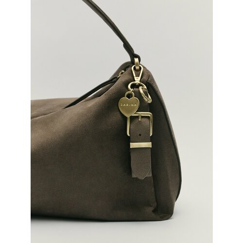 Брелок Zarina зернистая фактура коричневый 1039₽