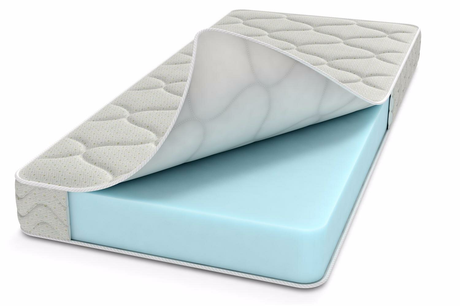 Матрас Lite Soft, ортопедический, 70x160х10 см, беспружинный, белый