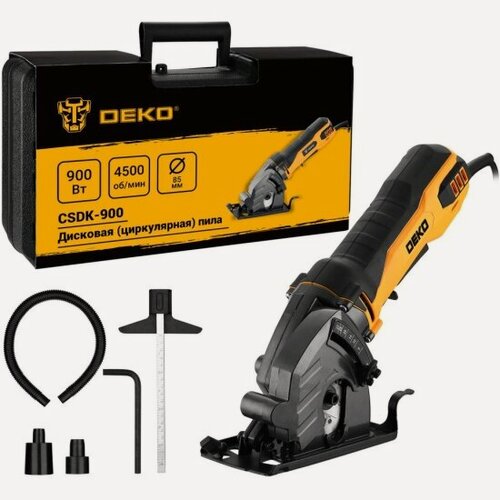 Изображение товара Дисковая (циркулярная) пила Deko CSDK-900 в кейсе, 900Вт, 85мм диск (085-1154)