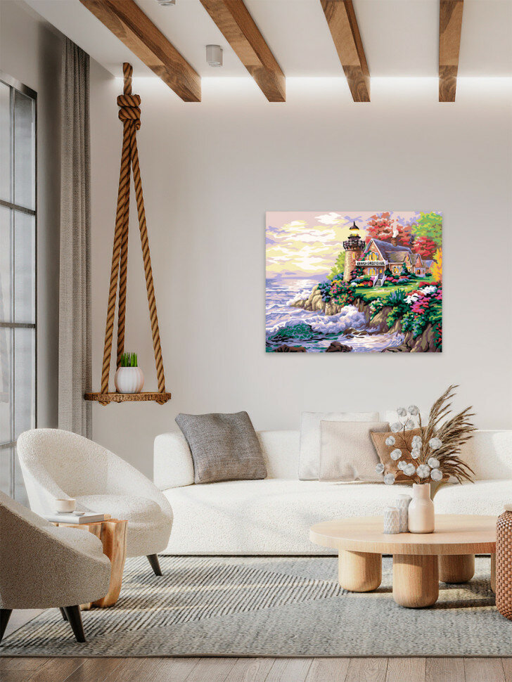 Картина по номерам "Дом у моря" — фото 1