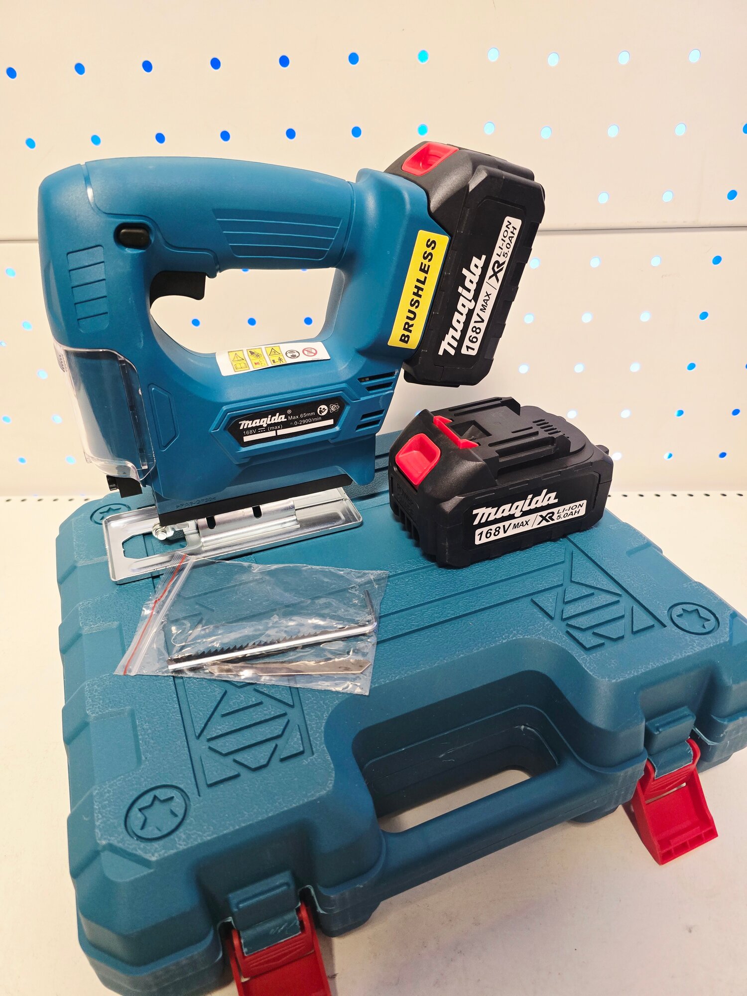 Лобзик аккумуляторный бесщеточный Magida JL-065 21В 2х4Ач кейс