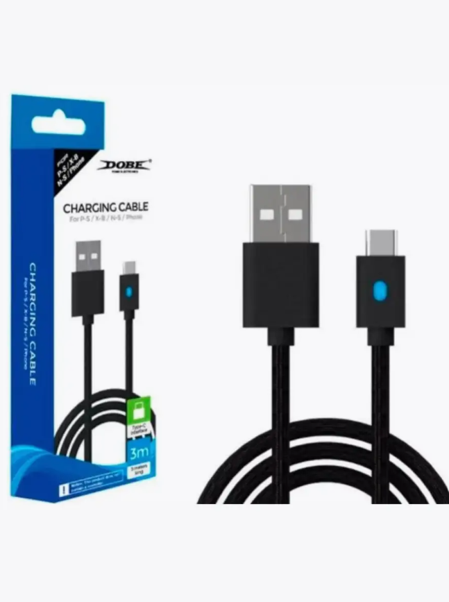 Кабель зарядки для геймпадов Dualsense PS5, Nintendo Switch, Xbox series, Xbox one