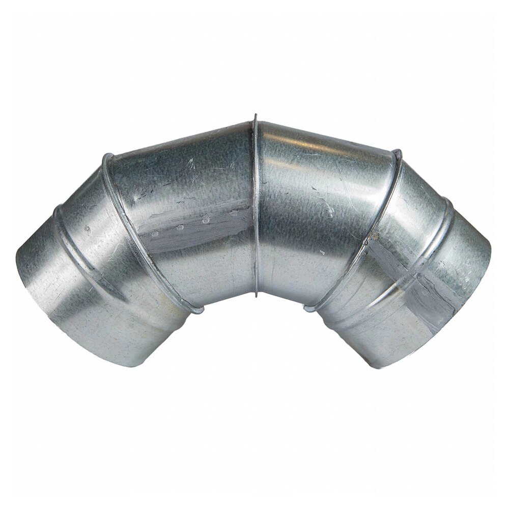 Отвод 90° оцинкованный d125 мм