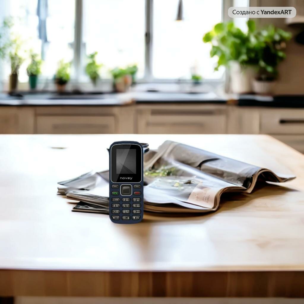 Мобильный телефон NOVEY M180C Blue, синый - кнопочный телефон — фото 1