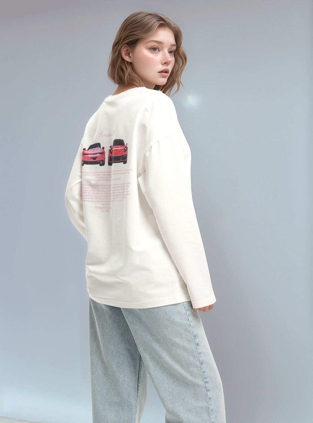 Лонгслив ANNA BORA, размер 42-44, , белый