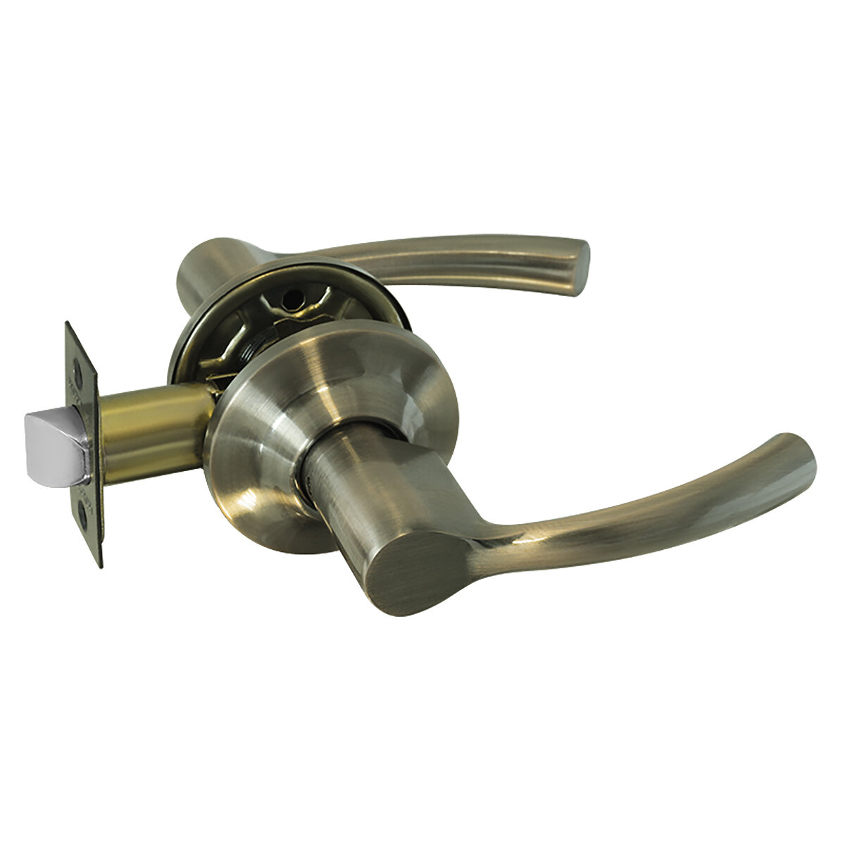 Ручка-защелка Нора-М Isparus ТТ1-05 без запирания старая бронза