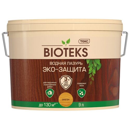 Водная лазурь Bioteks Эко-защита (0,9л) махагон