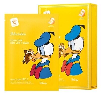 JMsolution Маска тканевая с витамином С для сияния кожи – Disney collection vital vita C mask, 30мл