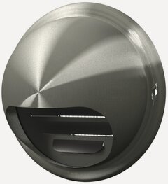 Изображение товара Вентиляционная решётка ERA Street Line 10BM, накладная, круглая, серебристая, 15 см x 14 см