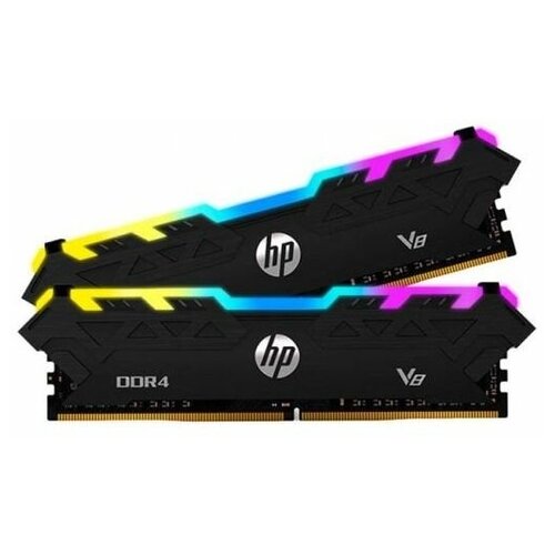 Модуль памяти DDR 4 DIMM 16Gb 8Gbx2 PC28800 3600Mhz 18-20-20-40 HP V8 RGB 8MG06AAABB с радиатором 531300₽
