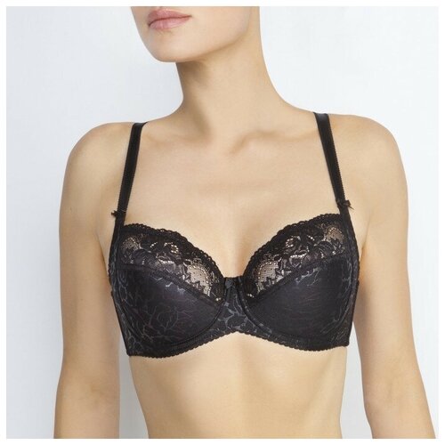 фото Бюстгальтер senselle by felina summer rose lace, размер 90e, black