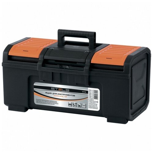 Ящик для инструментов, усиленный, 19 ящик с органайзером stels 90762 47 7x23 5x26 5 см 19 черный оранжевый