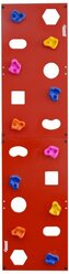 Спортивно-игровой комплекс Формула здоровья Эльбрус с отверстиями Пристенный (500*2000), красный